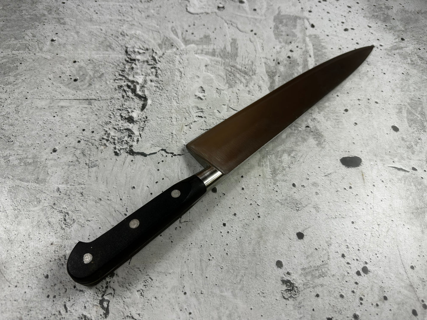 Vintage French Sabatier Chef Knife 250mm High Carbon Steel POM Handle 2246