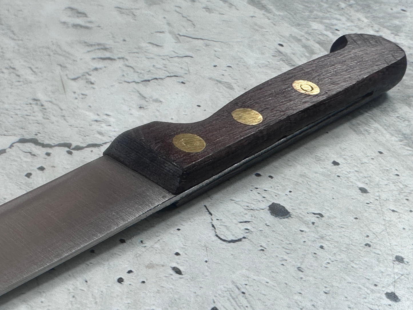Vintage French Paring Knife 110mm Inox Steel Wood Handle 2214