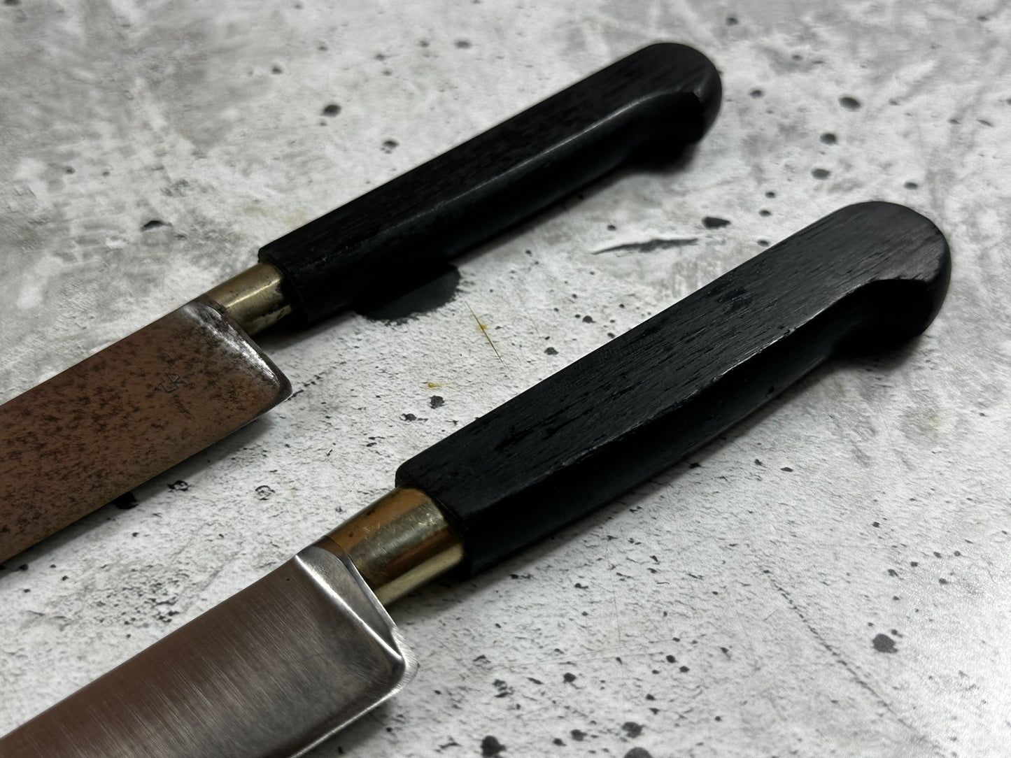 Vintage Nogent Knife  Set 2x Carbon Steel Made in France 🇫🇷 2046