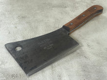 Load image into Gallery viewer, Vintage Butchers Foster Bros Cleaver Knife 160mm Made in USA 🇺🇸 Carbon Steel 1894
