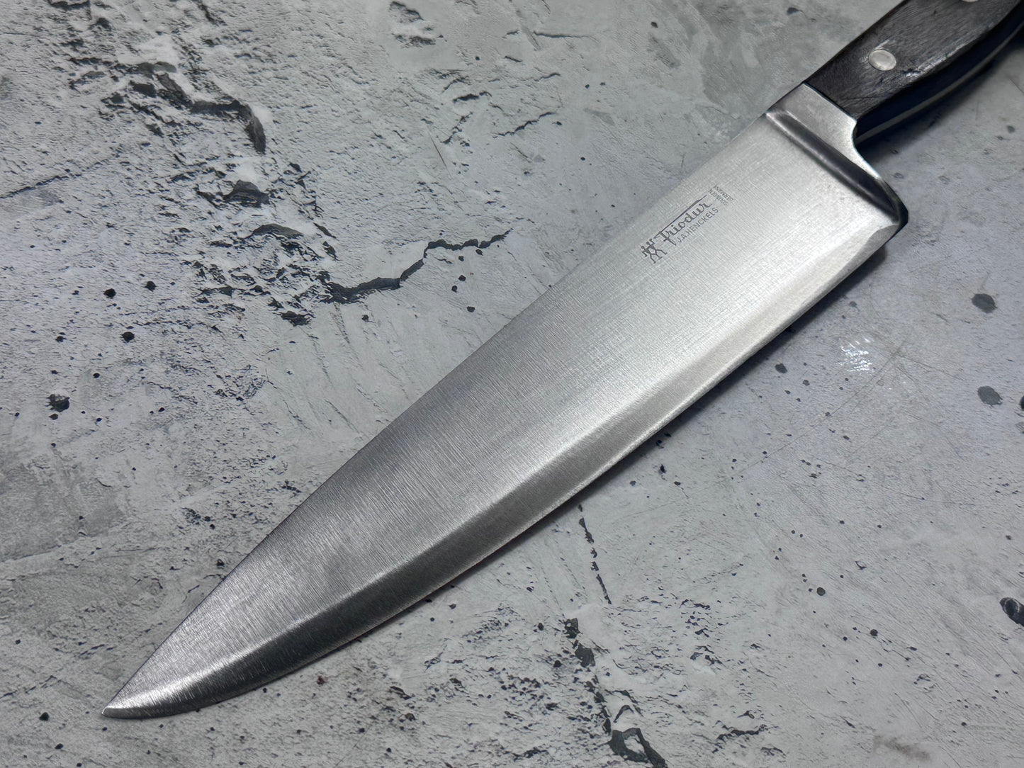 Vintage J. A. Henckels Friodur Chef Knife 210mm High Carbon Steel Made in Germany 2114