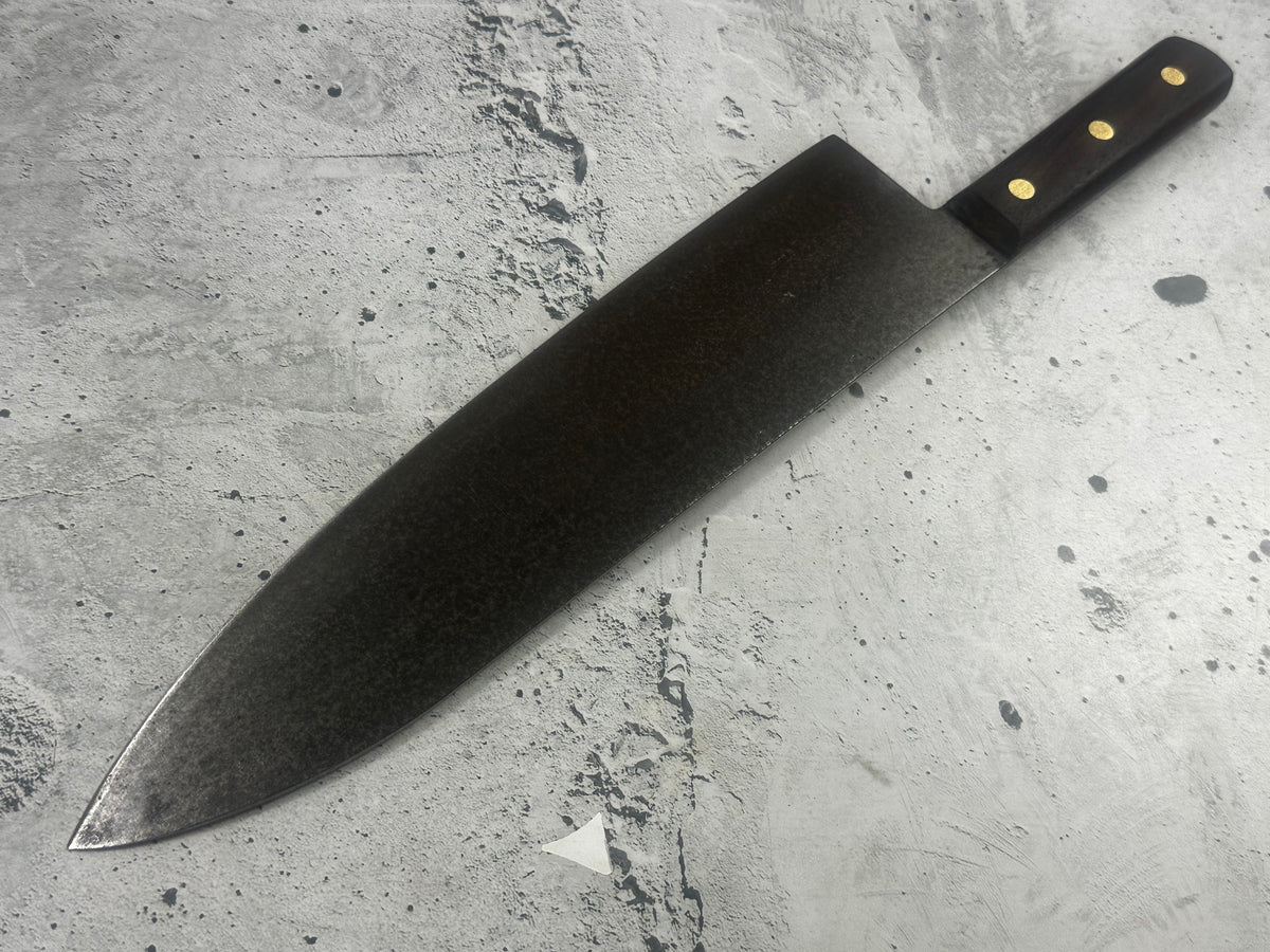 Vintage Unbranded Carbon Steel Gyuto Knife 300mm 2321