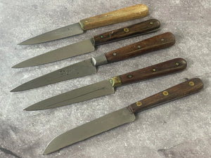 Vintage French Knife Set 5x Paring Made in France 🇫🇷 1613