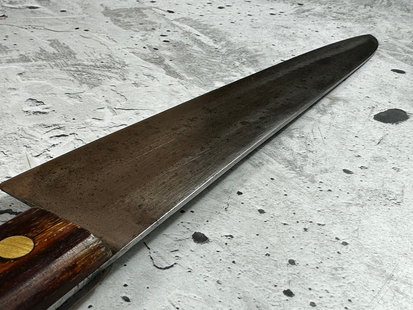 Vintage Japanese Gyuto Knife 270mm Carbon Steel  Made in Japan 2017