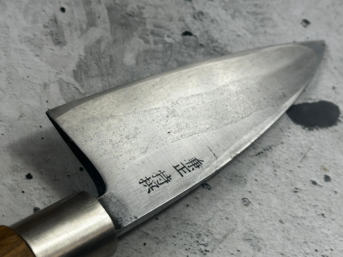 Vintage Kanemasa Carbon Steel Ko-Deba Knife 120mm 2327