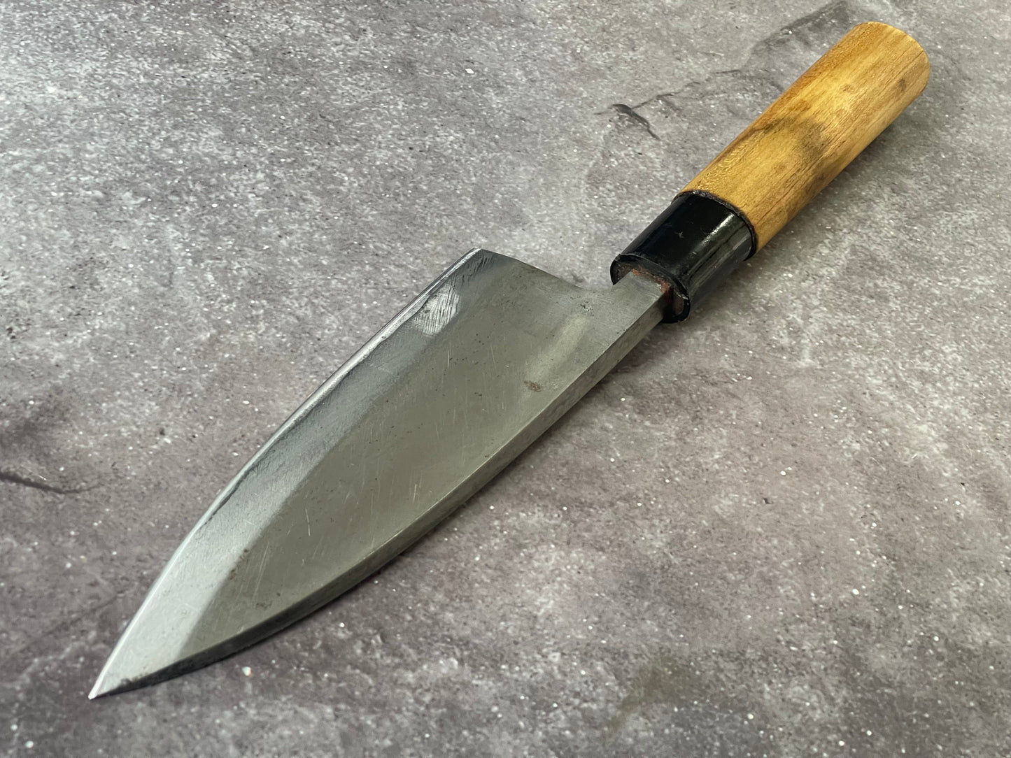 Vintage Japanese Deba Knife 150mm Made in Japan 🇯🇵 Carbon Steel 1755