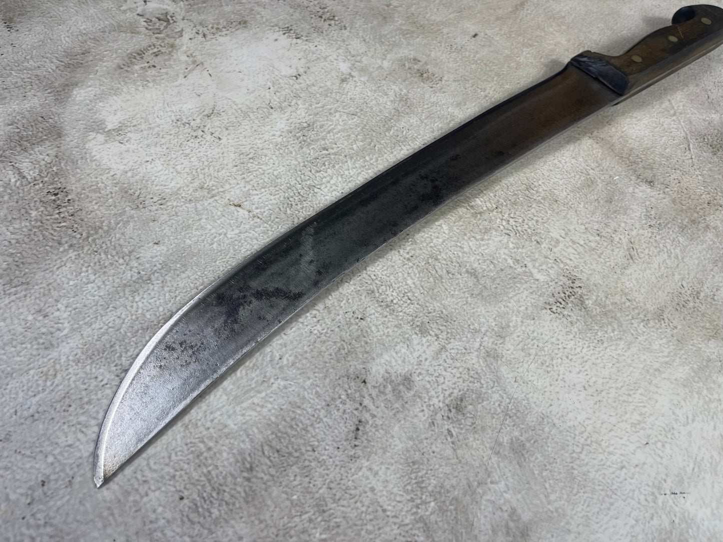 Vintage Gustav Emil Ern Butcher Machete Knife 360mm Made in Germany 🇩🇪 Cabon steel 1982