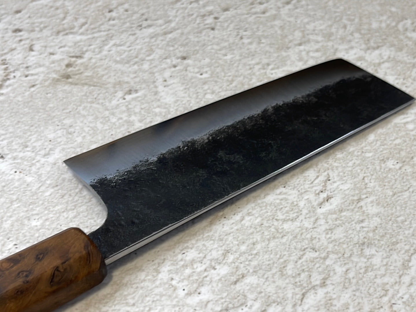 Nakiri 150mm Kurouchi Jatiwood Timber Handle
