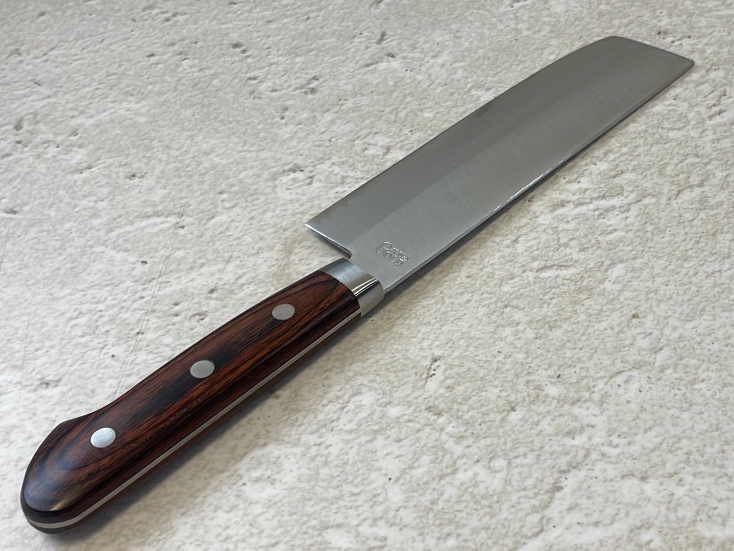 Tsunehisa VG1 Nakiri Knife 165mm  Brown Pakkawood Handle - Made in Japan 🇯🇵