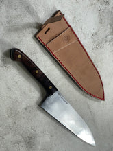 Load image into Gallery viewer, Keskin Migaki Full Tang Gyuto 210mm m Rosewwod &amp; Learher sheath
