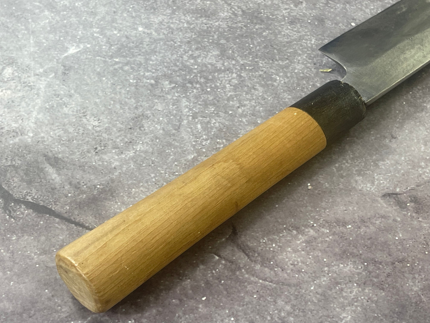 Vintage Santoku  Knife 220mm Carbon Steel Blade Made Japan  1677