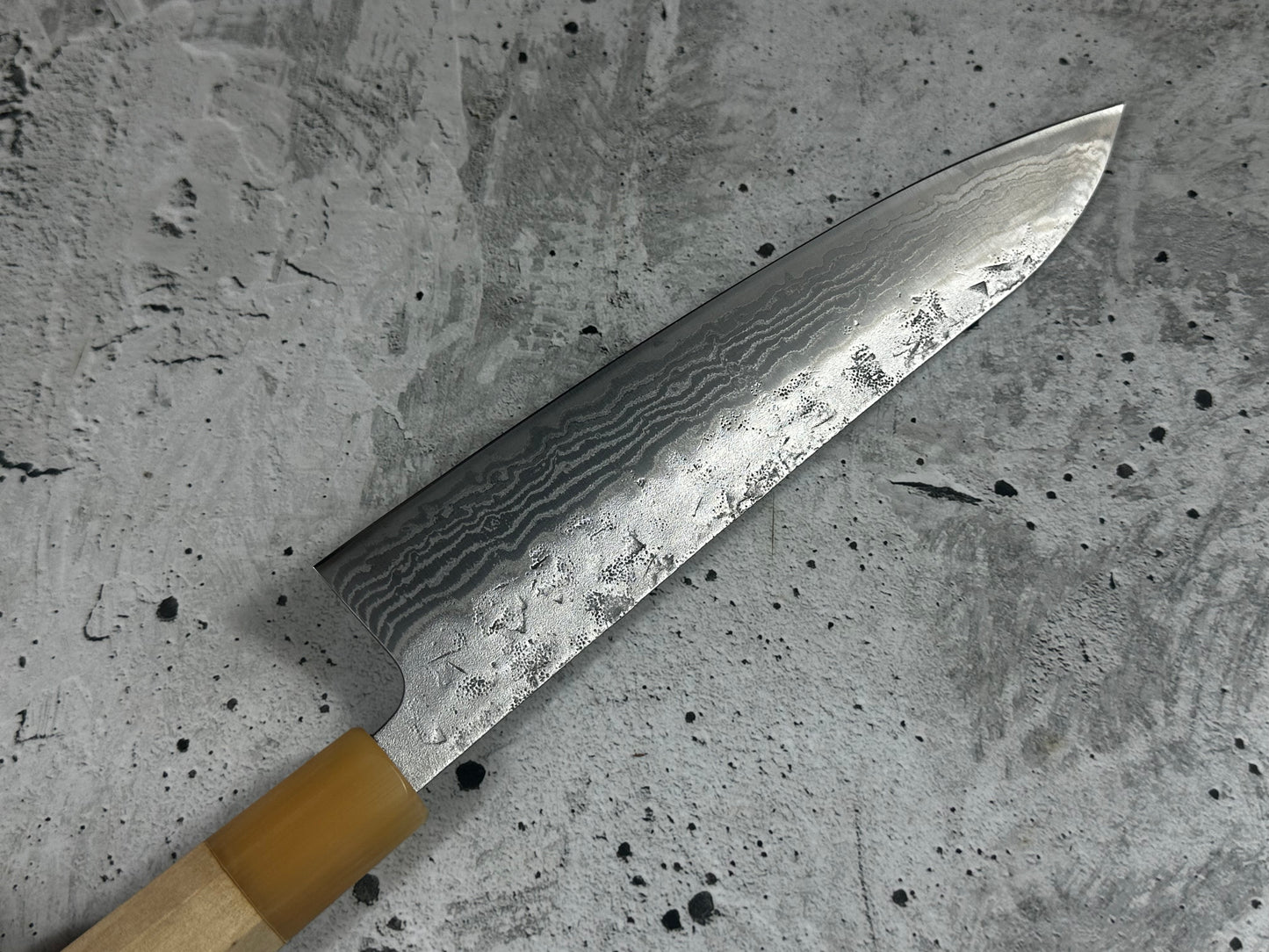 Tsunehisa SW Washiji Gyuto Knife 210mm - Made in Japan 🇯🇵 Buffalo Horn Magnolia Handle