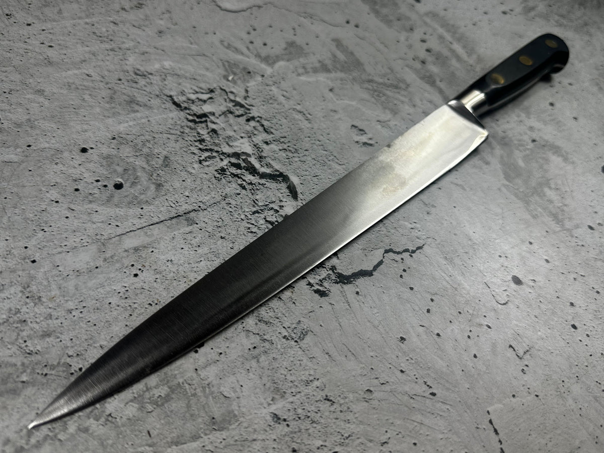 Vintage French Sabatier Slicing Knife 250mm High Carbon Steel POM Handle 2248