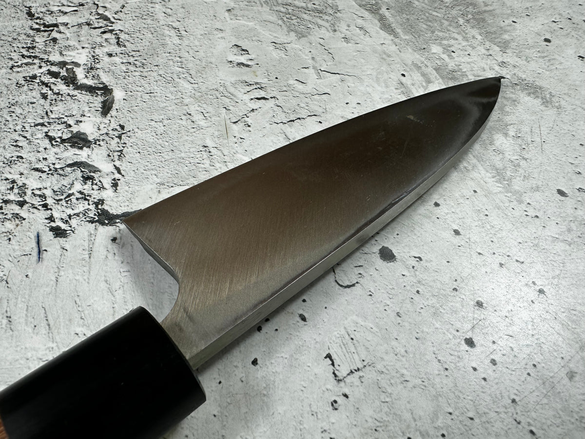 Vintage Sakai Ryujin Funayuki Knife 150mm High-Carbon Steel Wood Handle 2263