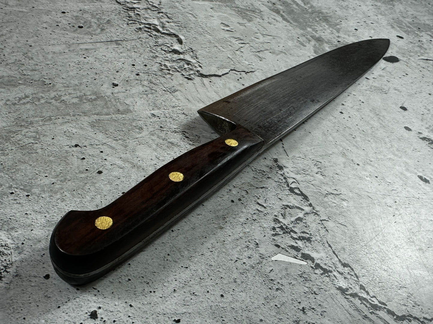 Vintage J. A. Henckles Twinworks Chef Knife 20mm Made in Germany 🇩🇪 Cabon steel 2003