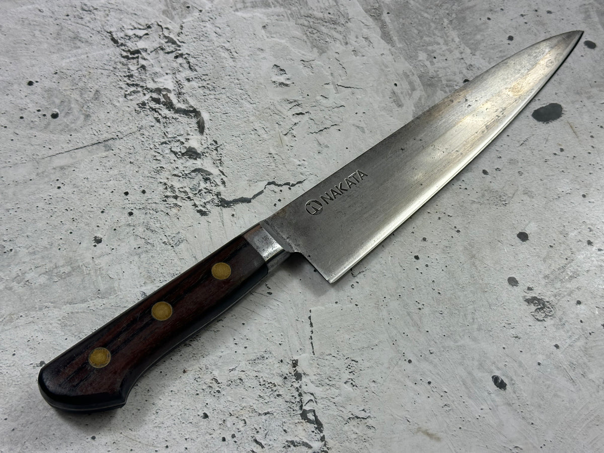 Vintage Misono (Nakata) Special Edition Gyuto 240mm Swedish Steel Timber Handle 2267