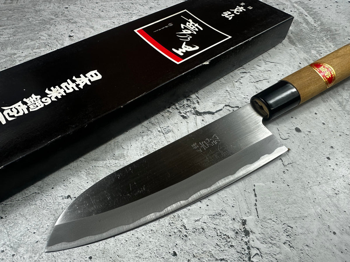 Vintage Katsuhiro Stainless Steel Santoku Knife 170mm 2328