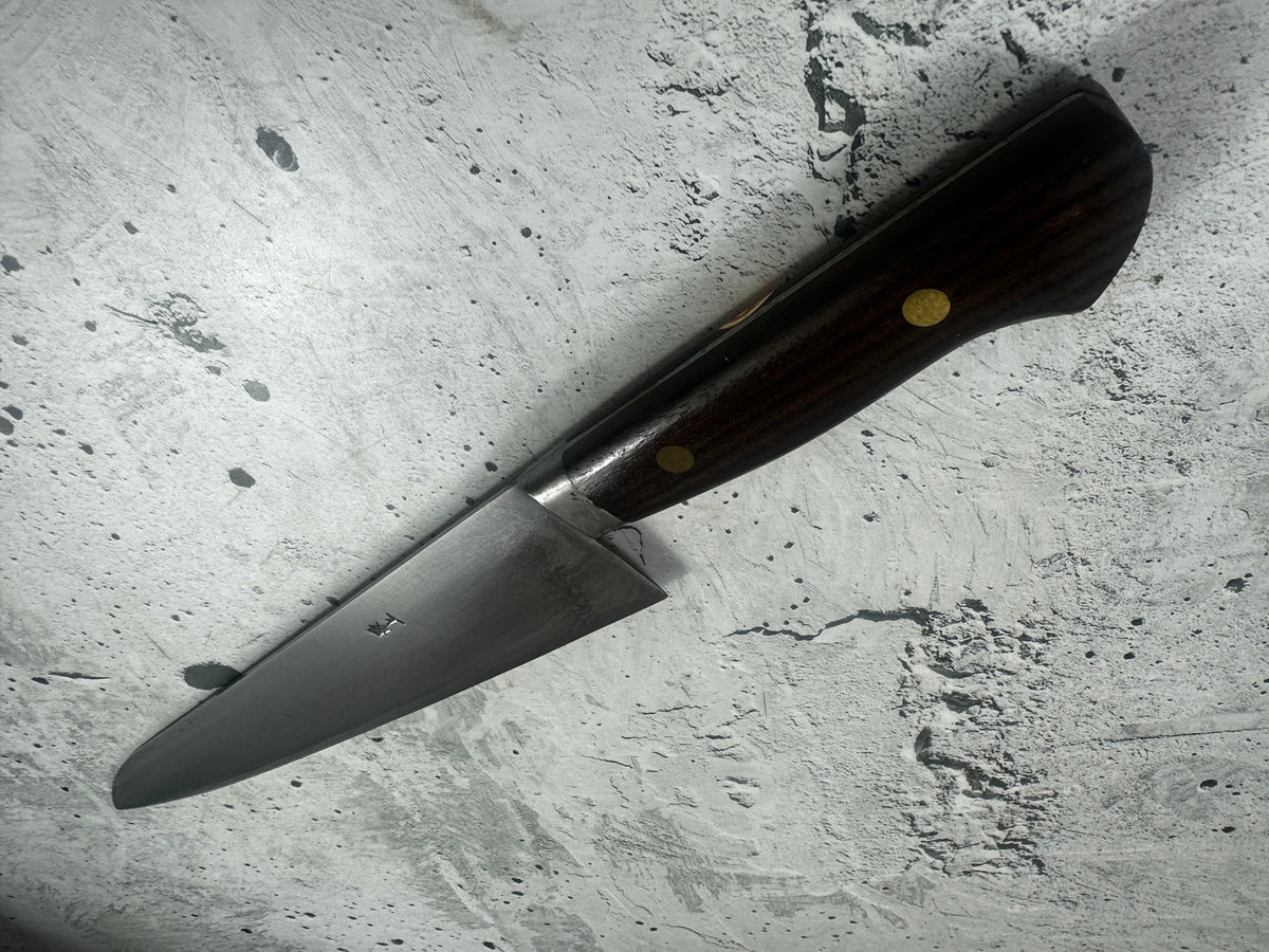 Vintage Touroku Minamoto Sukehisa Gyuto 240mm Carbon Steel Timber Handle 2269