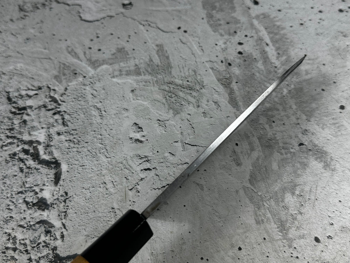 Vintage Sakai Yujiro Funayuki Knife 150mm Carbon Steel Wood Handle 2243