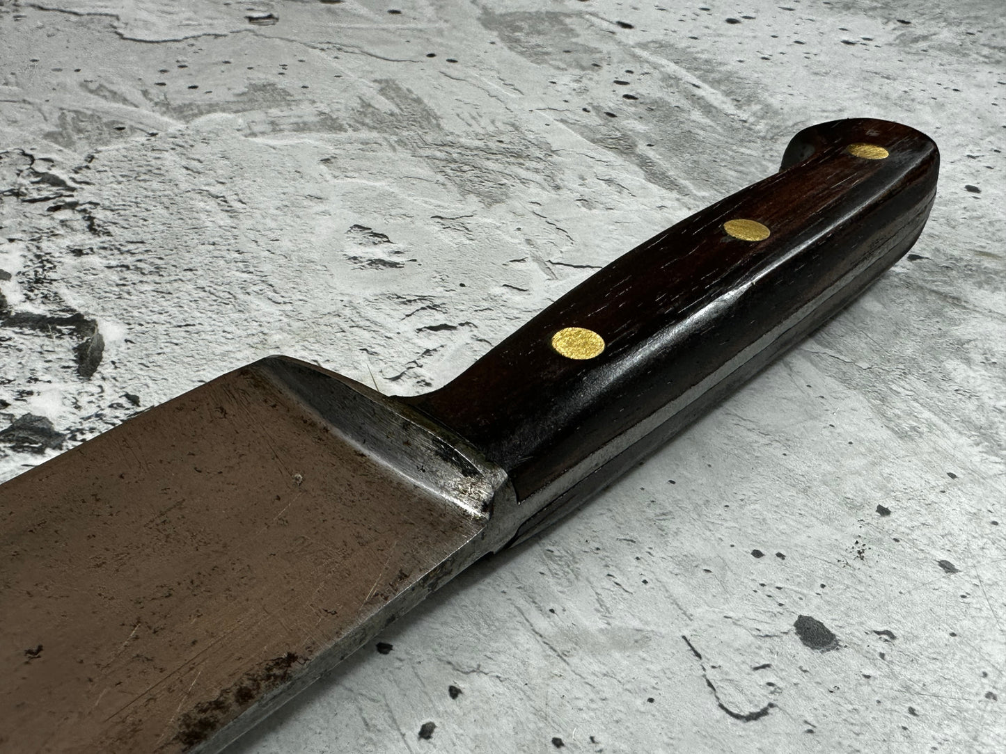 Vintage J. A. Henckles Twinworks Chef Knife 20mm Made in Germany 🇩🇪 Cabon steel 2003