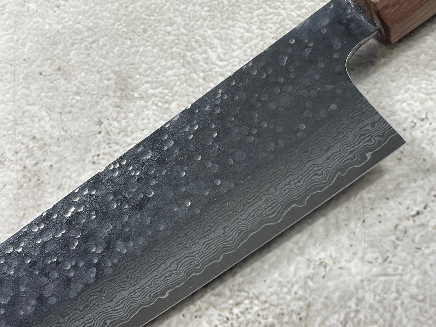 Makoto Kurosaki Damascus Tsuchime Gyuto 210mm