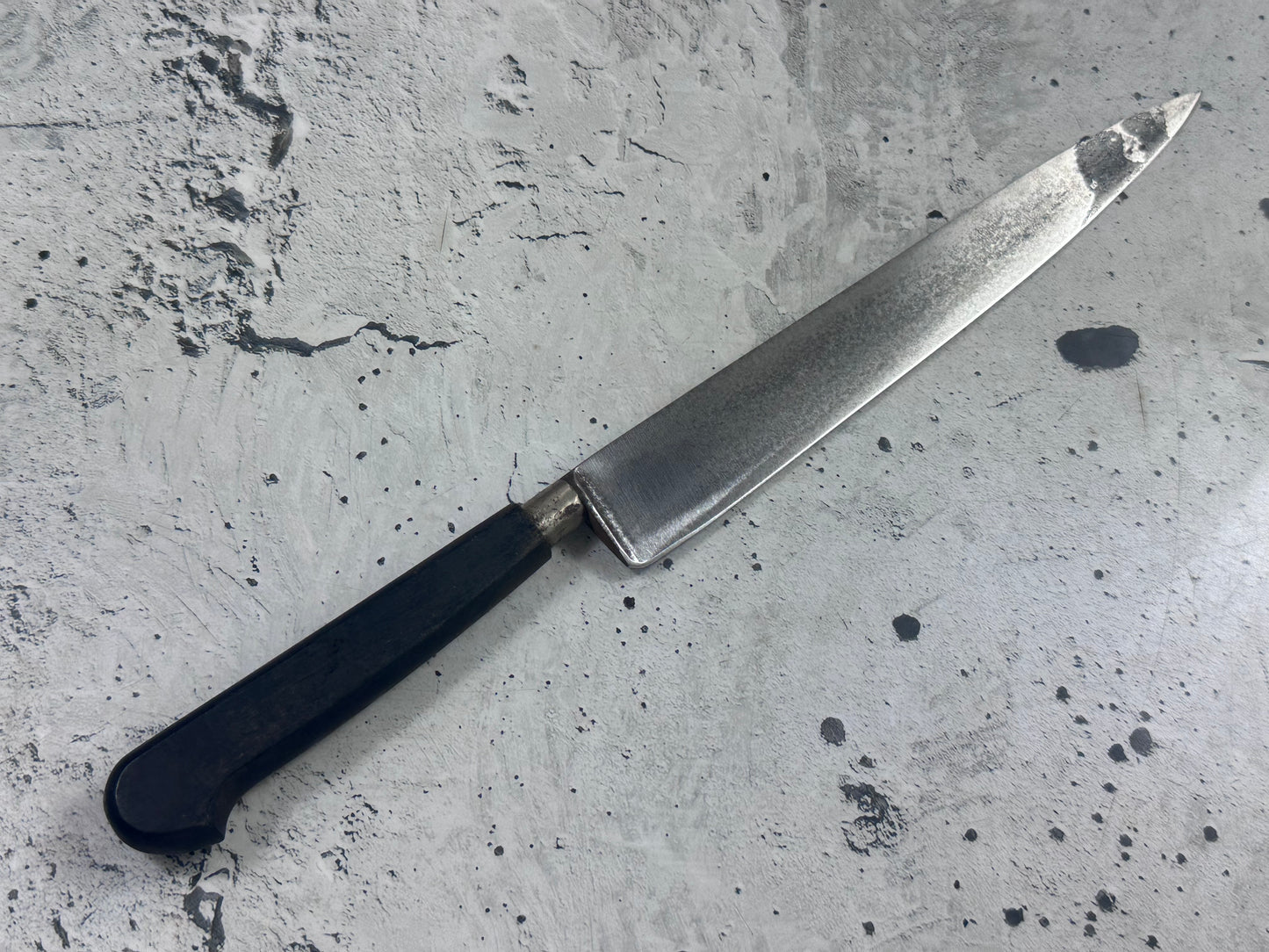 Vintage Sabatier Nogent Flexible Slicing Knife 200mm Carbon Steel 2184