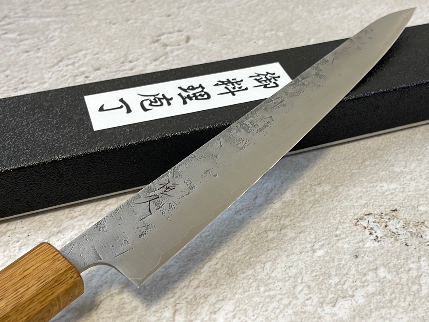 Tsunehisa SLD Washiji KOY Sujihiki Knife 240mm - Made in Japan 🇯🇵 Oak Yaki Handle