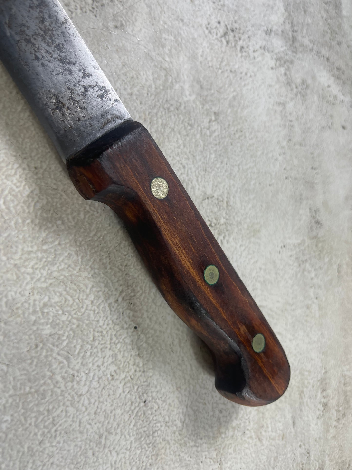 Vintage Gustav Emil Ern Butcher Machete Knife 315mm Made in Germany 🇩🇪 Cabon steel 1908