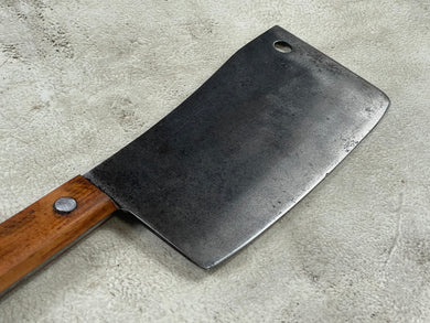 Vintage Butcher Cleaver Knife 200mm Carbon Steel Blade Made in USA 🇺🇸 1920