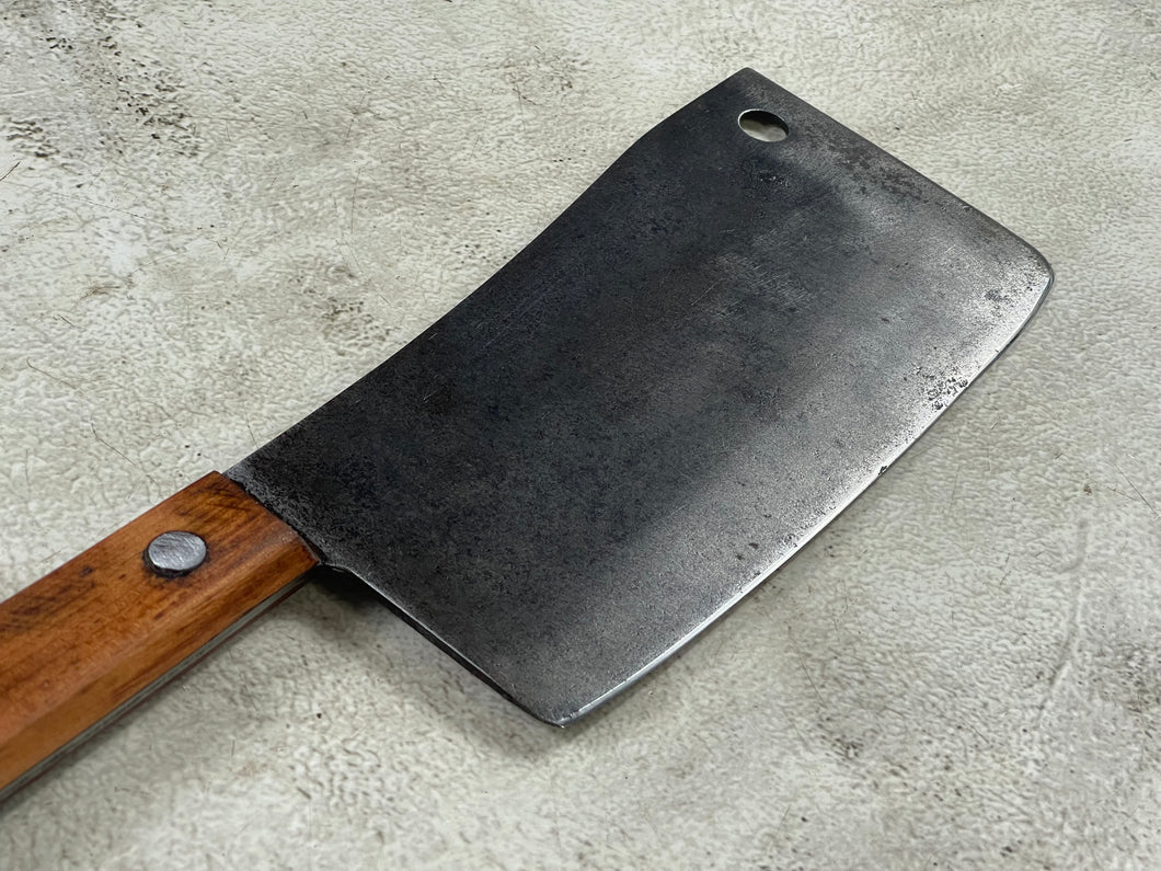Vintage Butcher Cleaver Knife 200mm Carbon Steel Blade Made in USA 🇺🇸 1920