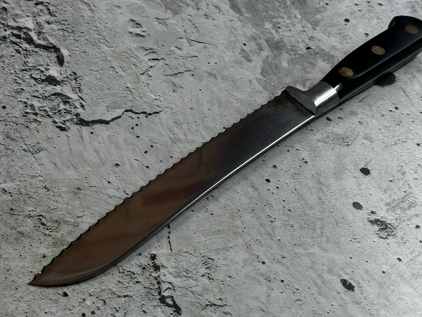 Vintage Sabatier Bread Knife 200mm High Carbon Steel Made in France 🇫🇷 2040