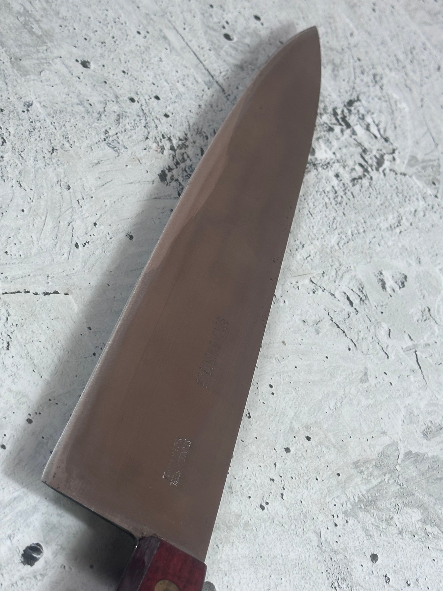 Vintage French Chef Knife 280mm High Carbon Steel Made in France 2036