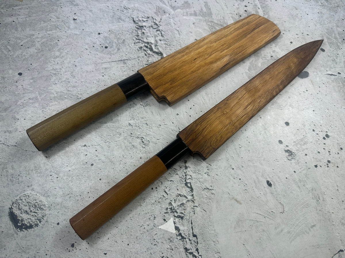 Vintage Sakai Sadamune Yanagiba & Usuba Knife Set 2343
