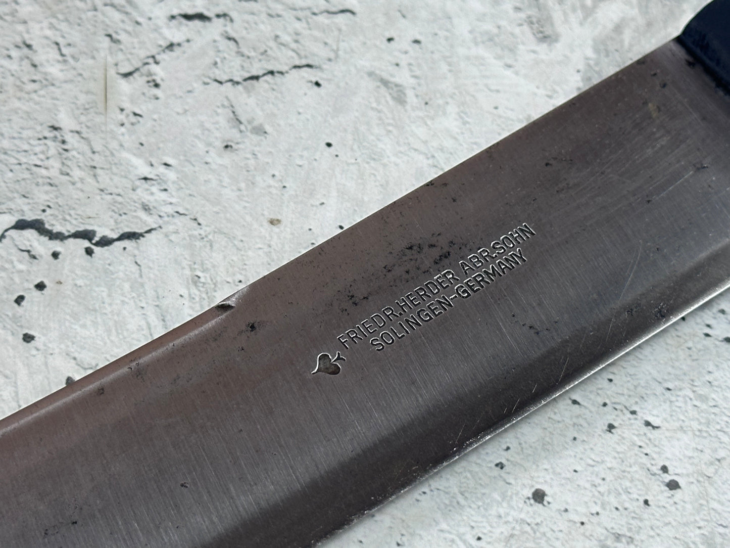 Vintage friedr. Herder Abr. Sohn Butcher Knife 240mm Made in German 2024