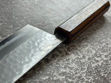 Load image into Gallery viewer, Masutani Kokuryu Tsutime Santoku 170mm  VG1 Steel Oak Handle