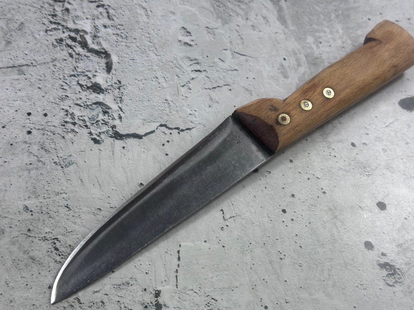 Vintage French Nogent Butcher Knife 140mm Carbon Steel 2169