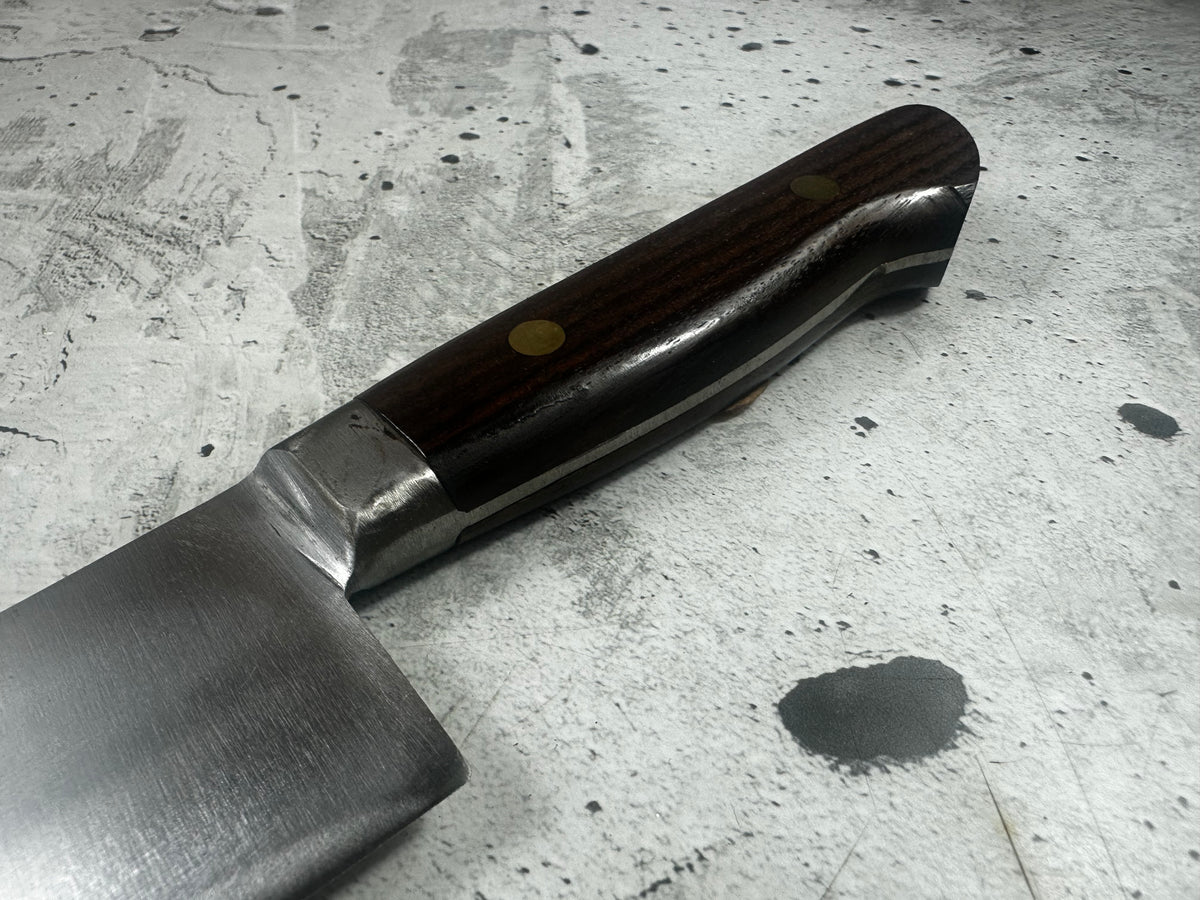Vintage Touroku Minamoto Sukehisa Gyuto 240mm Carbon Steel Timber Handle 2269