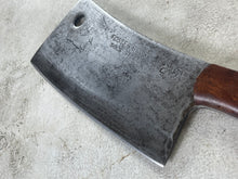 Load image into Gallery viewer, Premium Vintage Foster Bros Butcher Cleaver Knife 230mm Carbon Steel Blade Made in USA 🇺🇸