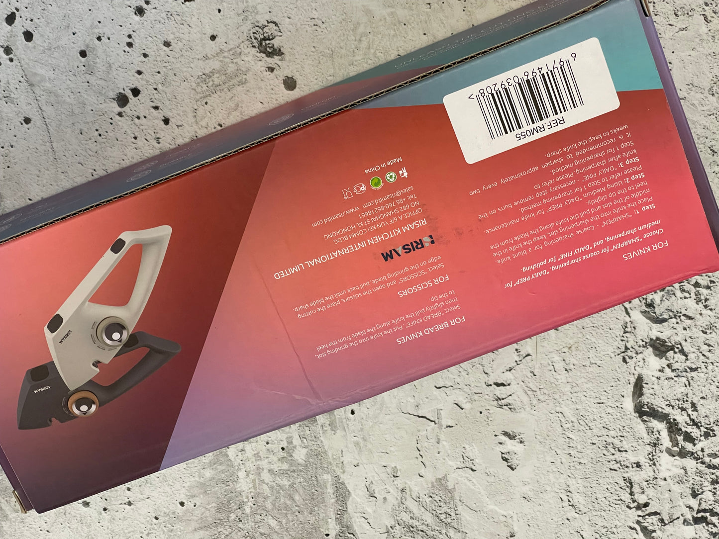 New Risan 5 in 1 Hand-Held Knife & Scissors Sharpener