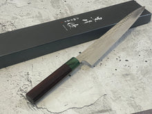 Load image into Gallery viewer, Yu Kurosaki  Suji(Sashimi) 270mm with Green-Ring Octagonal Handle