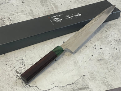 Yu Kurosaki  Suji(Sashimi) 270mm with Green-Ring Octagonal Handle