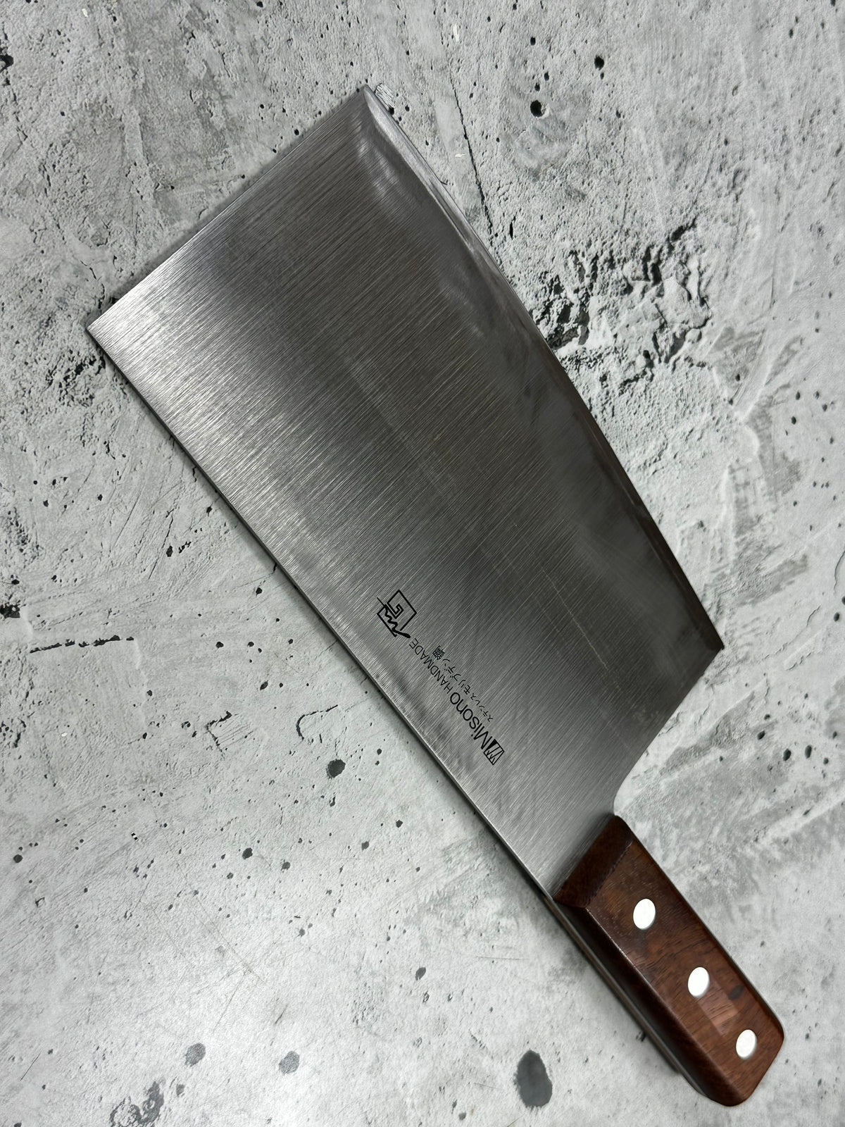 Vintage Misono Cleaver Knife 190mm Molybdenum Steel Timber Handle 2273