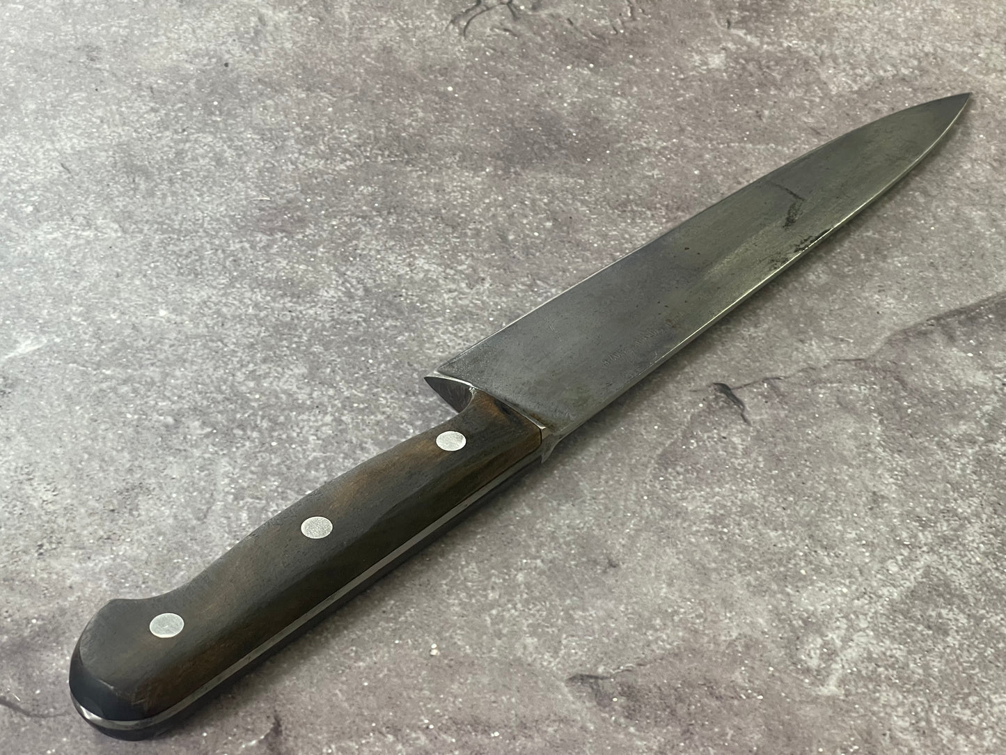 Vintage J. A. Henckles Twinworks Chef Knife 20cm Carbon Stell Made in German 🇩🇪 1618