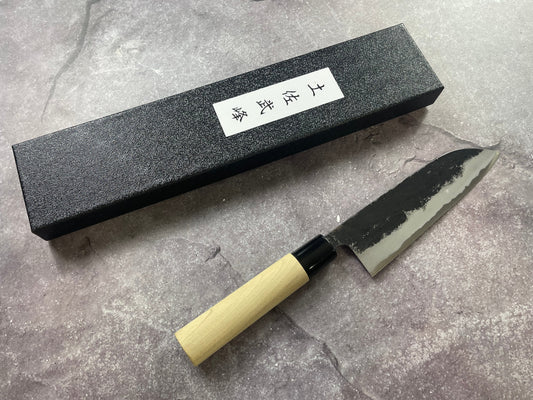 Murata Aogami Kurochi Finish Santoku Knife 170mm - Made in Japan 🇯🇵