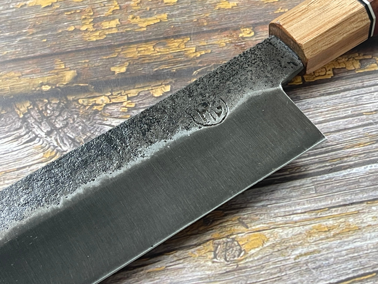 HG Blade Nakiri Knife 180mm Kurouchi Finish 1084 High Carbon Steel (2025)