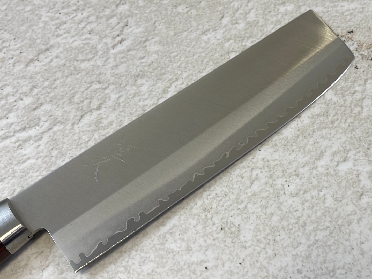 Tsunehisa VG1 Nakiri Knife 165mm  Brown Pakkawood Handle - Made in Japan 🇯🇵