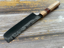 Load image into Gallery viewer, HG Blade Nakiri Knife 180mm Kurouchi Finish 1084 High Carbon Steel (2025)