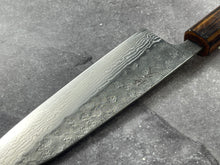Load image into Gallery viewer, Tsunehisa 440c Damascus Nashiji  Santoku 170mm Oak Wood Handle - Made in Japan 🇯🇵