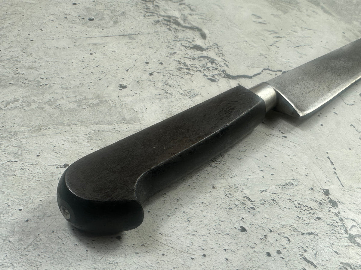 Vintage French Sabatier Nogent Style Slicing  Knife 240mm High Carbon Steel Wood Handle  2273