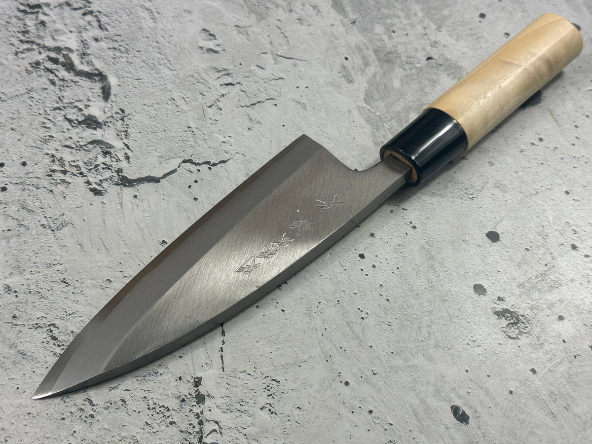Vintage Seki Magoroku Carbon Steel Deba Knife 150mm 2352